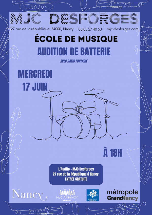 Audition de batterie