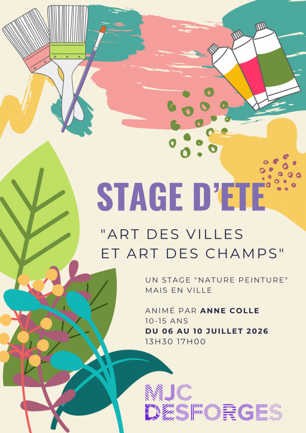 Stage Art pour les 10/15 ans